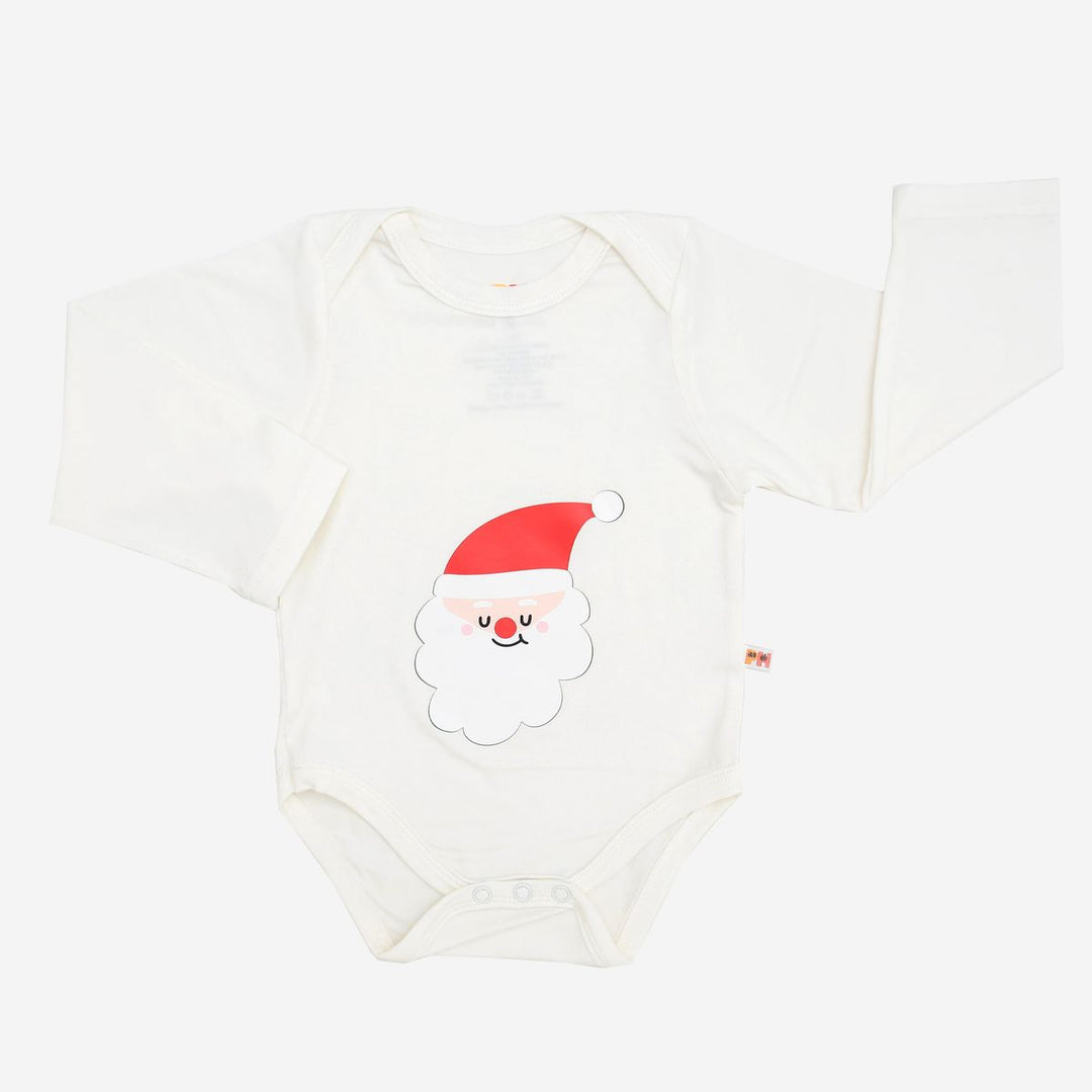 Long Sleeve Bodysuit - Santa