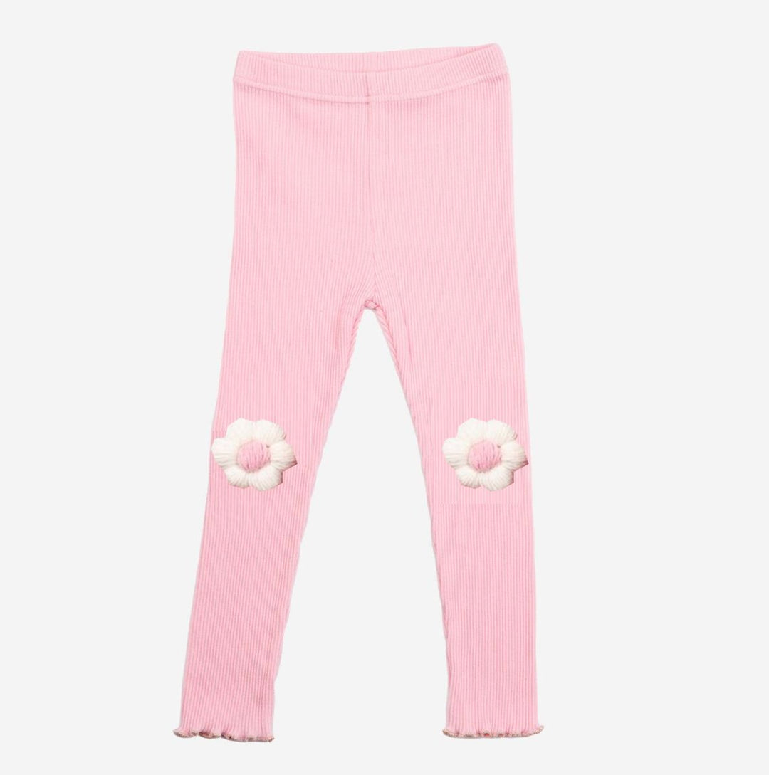 Flower Patch Leggings - Pink