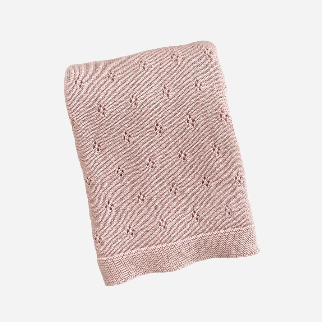 Heirloom Pique Blanket Blush