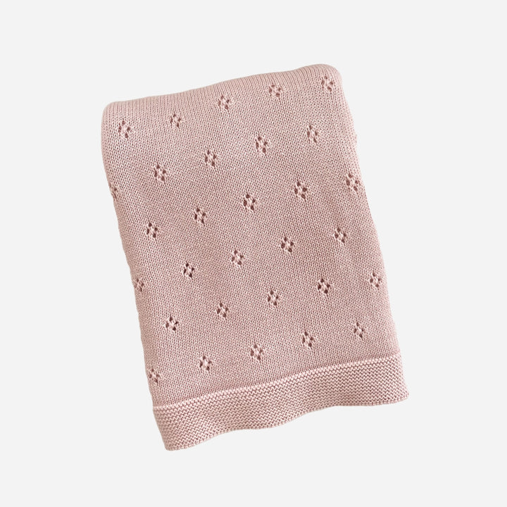 Heirloom Pique Blanket Blush