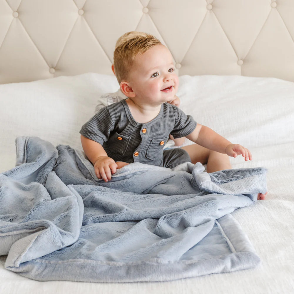 Lush Receiving Blanket - Storm Cloud