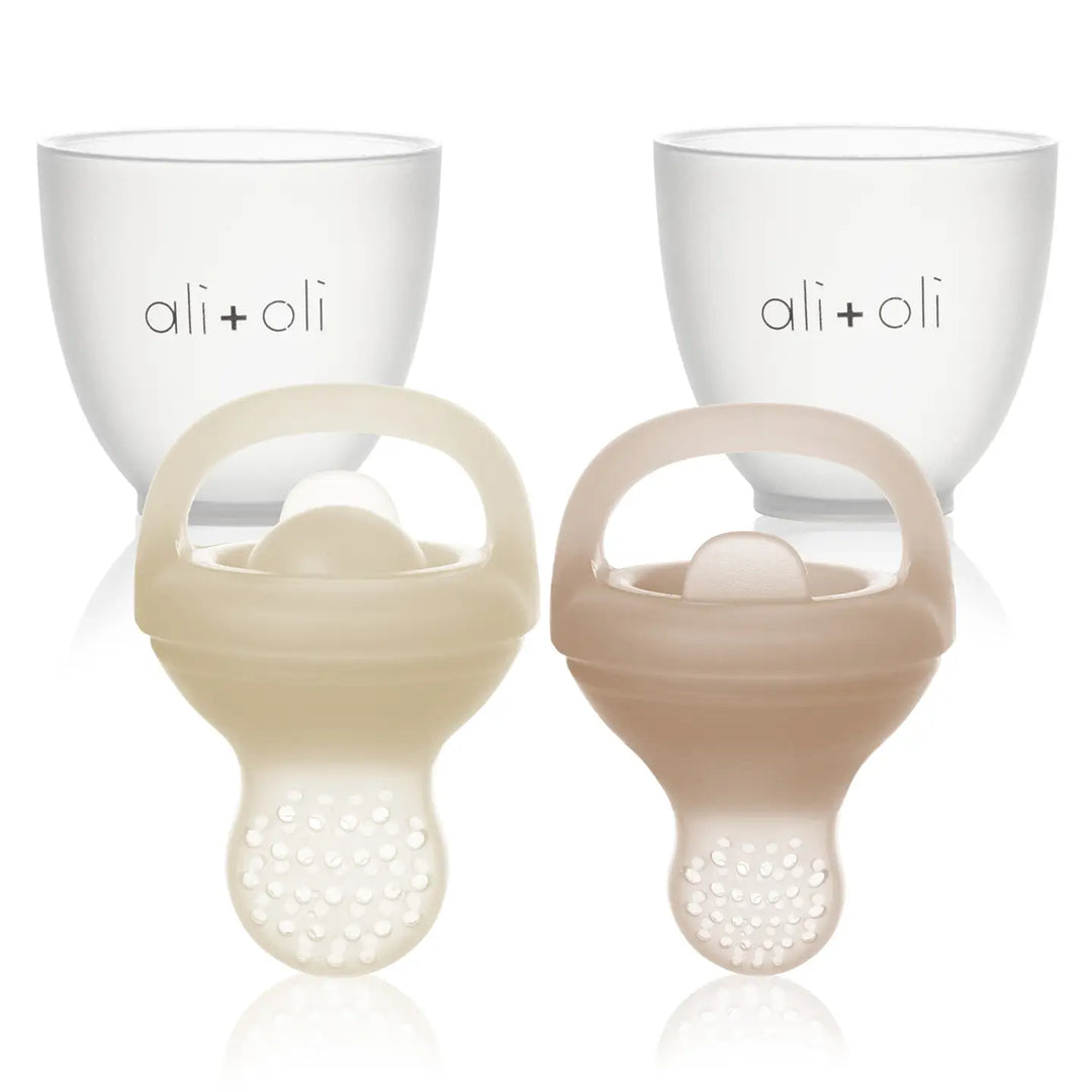 Silicone Food & Fruit Feeder (2 Sizes) Oat & Coco