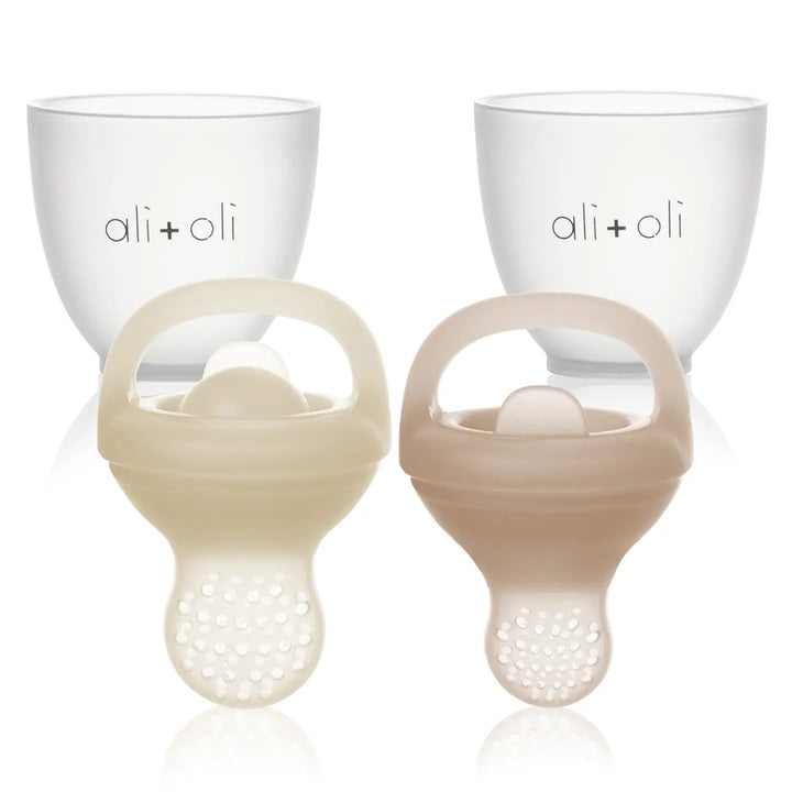 Silicone Food & Fruit Feeder (2 Sizes) Oat & Coco