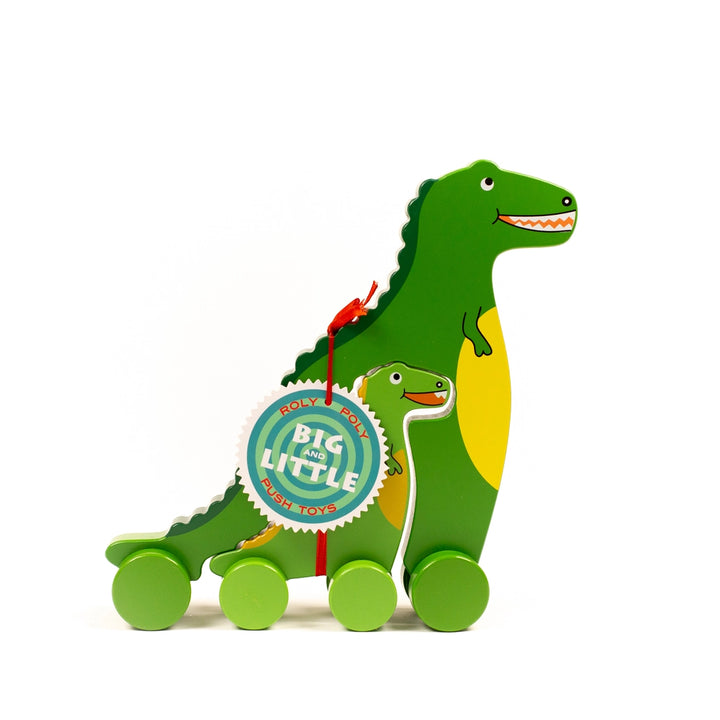 T-Rex Big and Little Wooden Roller