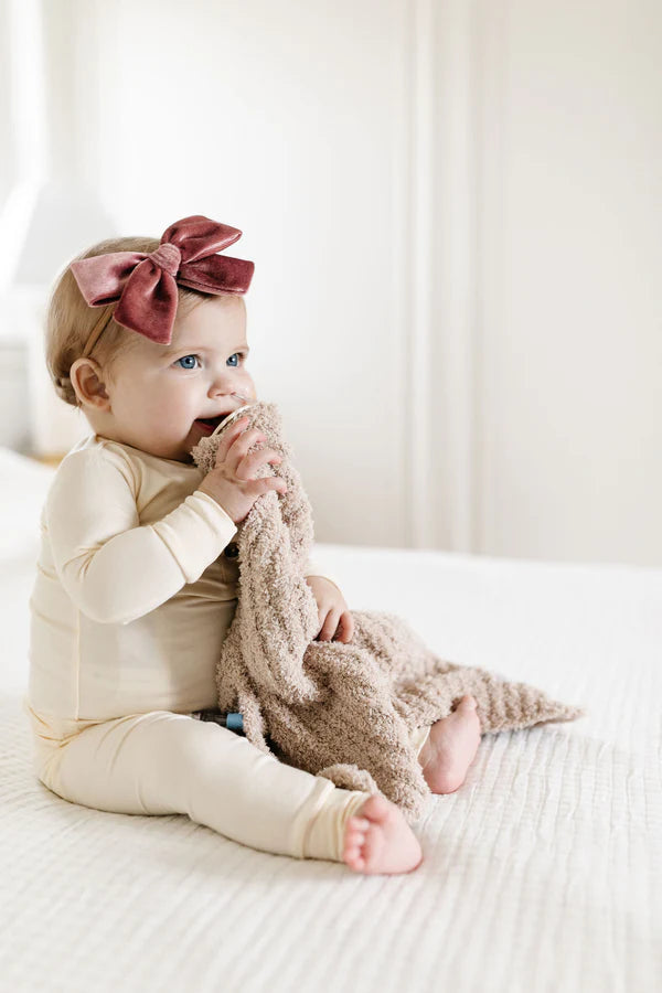 Chenille Blanket Mini/Lovey - Blush Pink