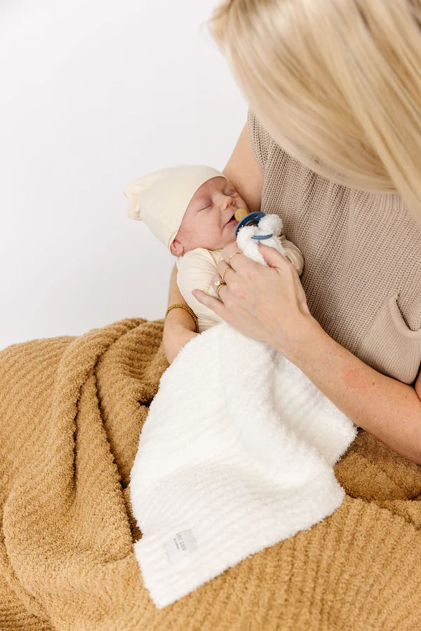 Chenille Blanket Mini/Lovey - White