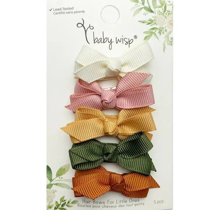 Chelsea Grosgrain Snap Clips - Desert Spring