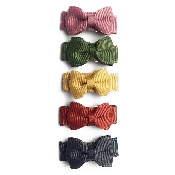 Tiny Tuxedo Bows Snap Clips - Little and Brave
