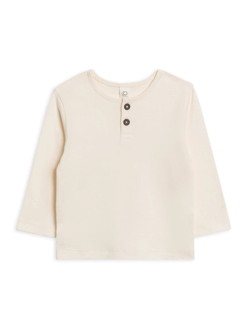 Reef Henley Crew Neck L/S Tee - Natural