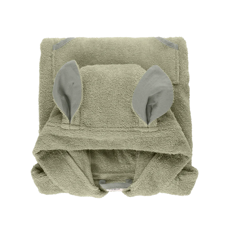 Kangaroo Hoodie Baby Towel- Sage