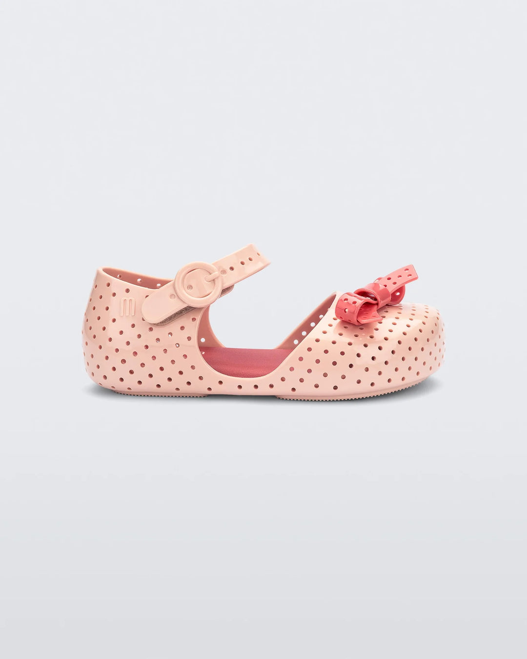 Mini Melissa Furadinha Pop Beige/Red