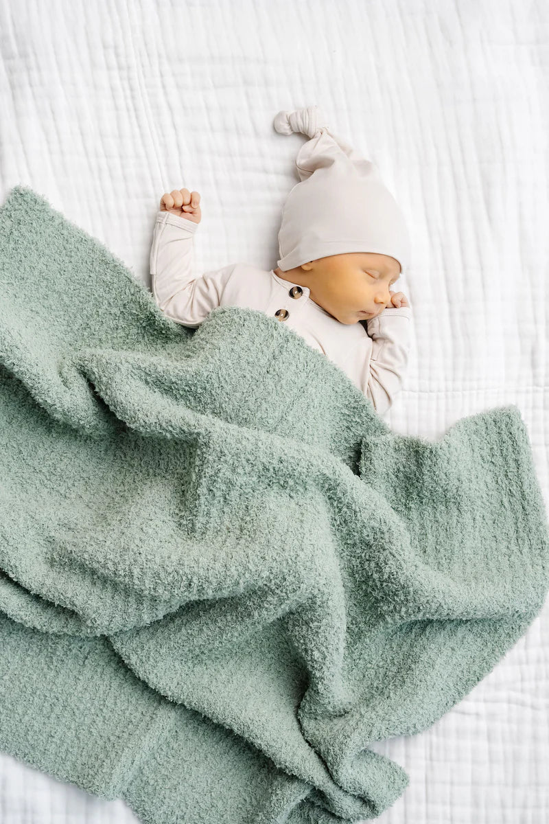Sage Chenille Blanket Small