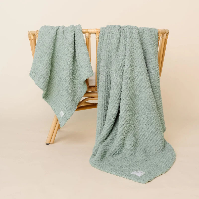 Sage Chenille Blanket Small