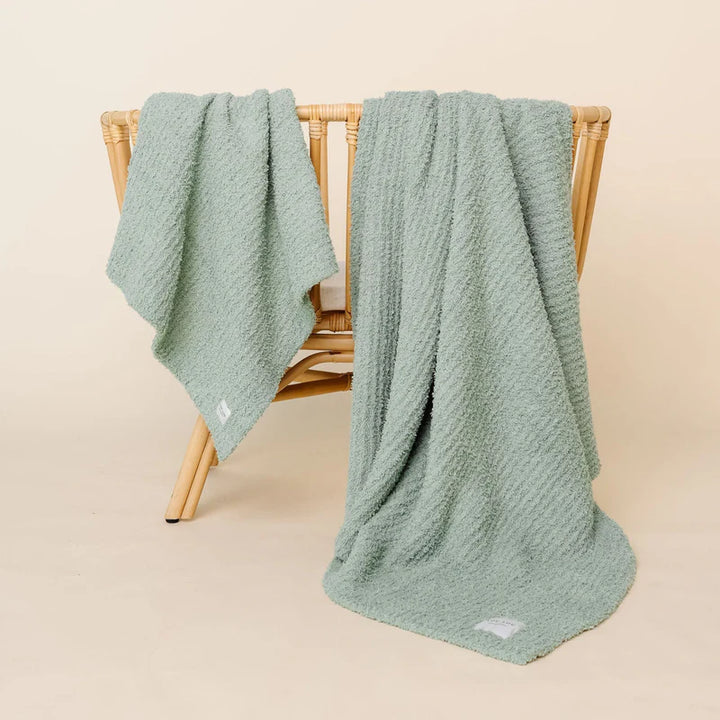 Sage Chenille Blanket Small