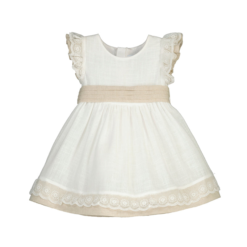 Linen Mixed Dress 1908 Natural