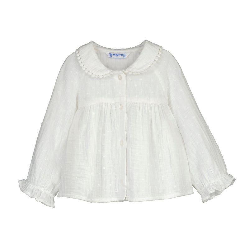 Plumeti Chiffon Blouse 2114 Cream