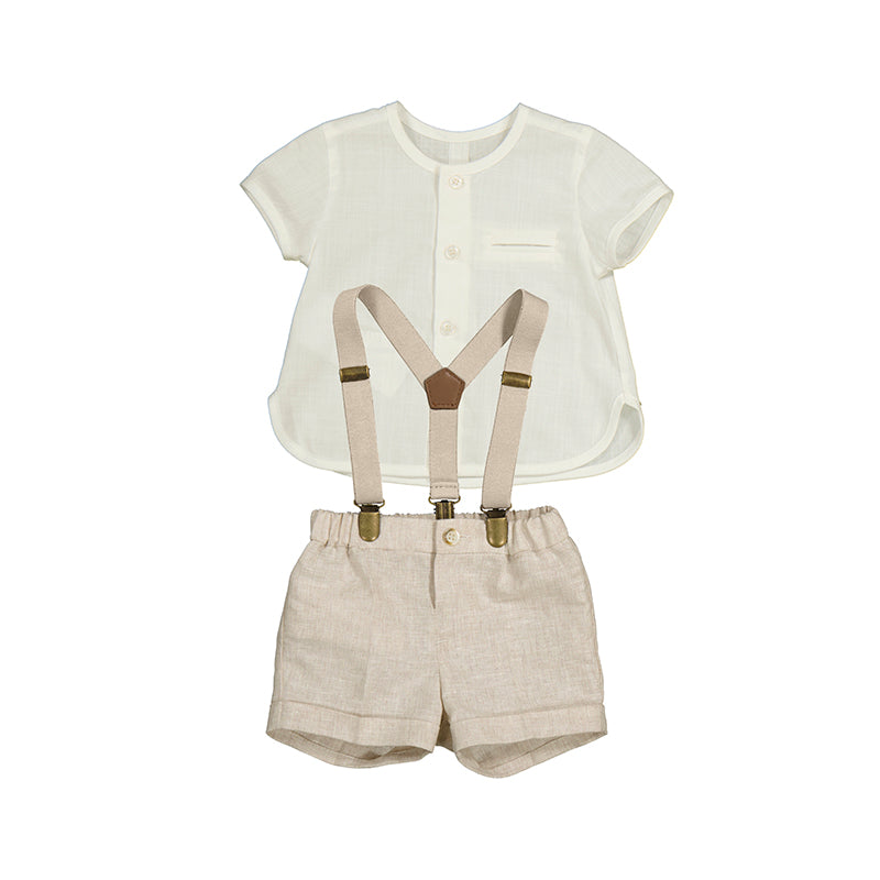 Shirt + Shorts Set 1215 Linen