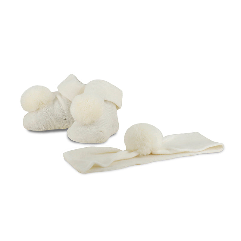 Headpiece w Sock Set 9922 Natural