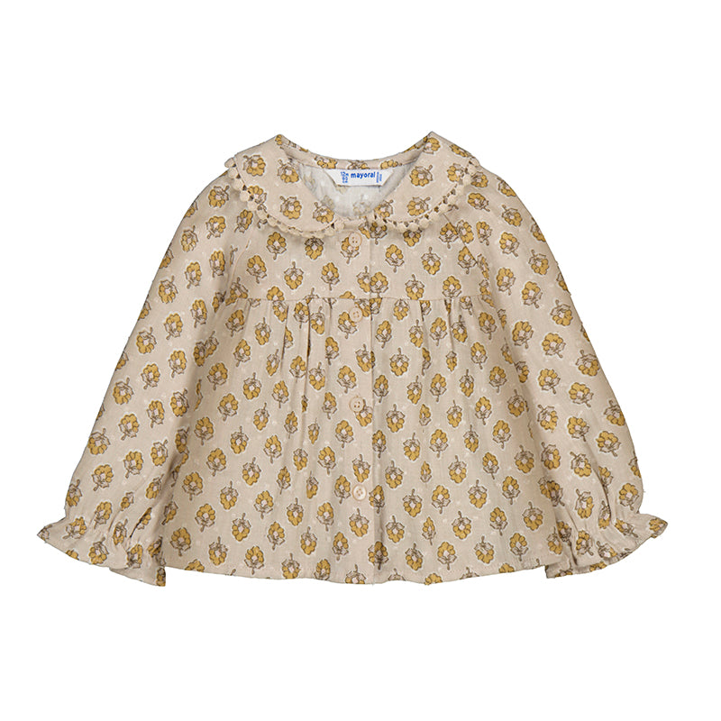 Plumeti Chiffon Blouse 2114 Honey