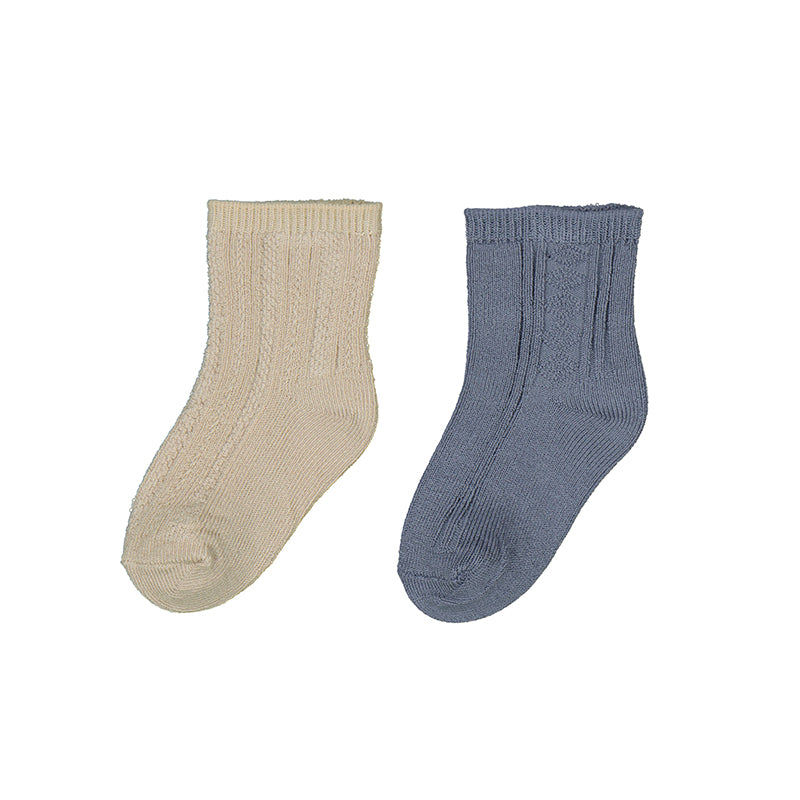 Dressy Socks Set 9863 Oat/River