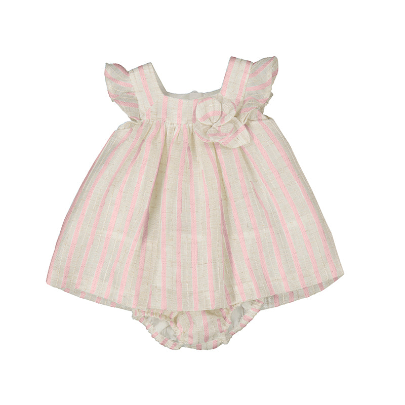 Striped Linen Dress 1858 Baby Rose