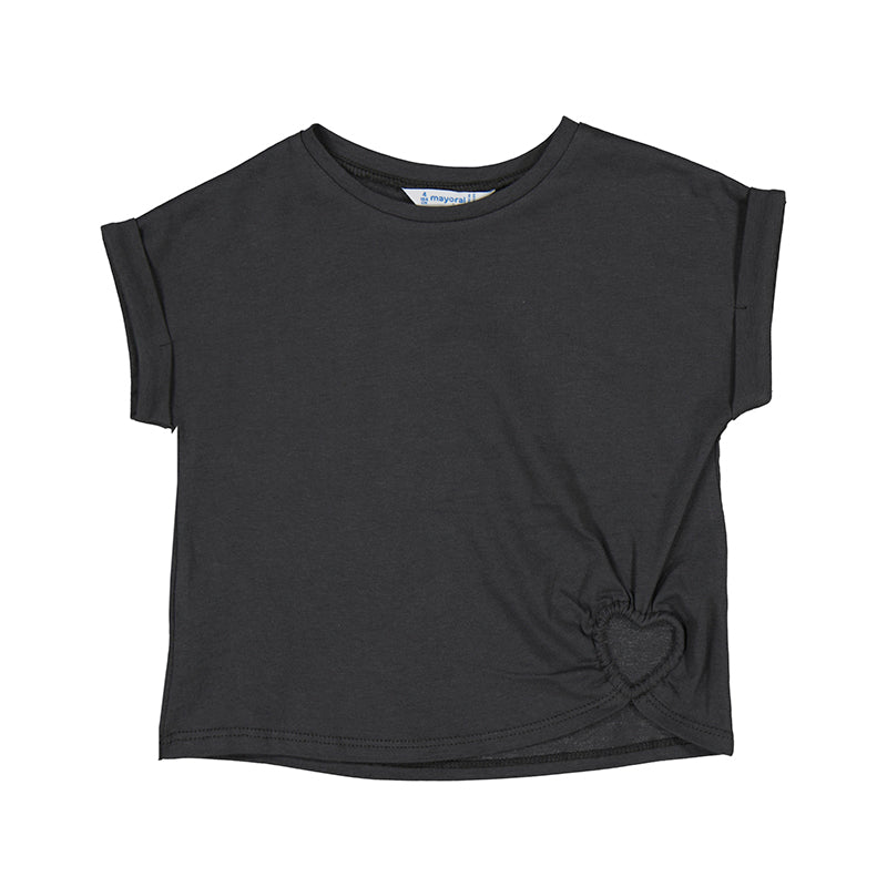 S/S Heart Shirt 3006 Charcoal