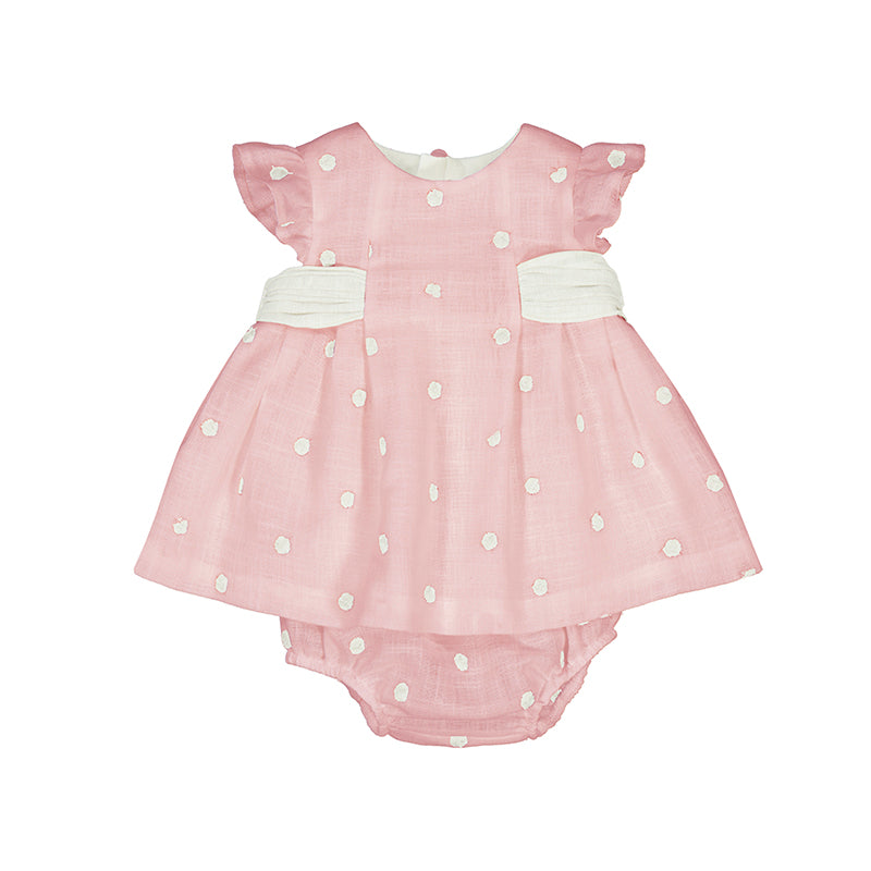 Embroidered Dress 1859 Baby Rose