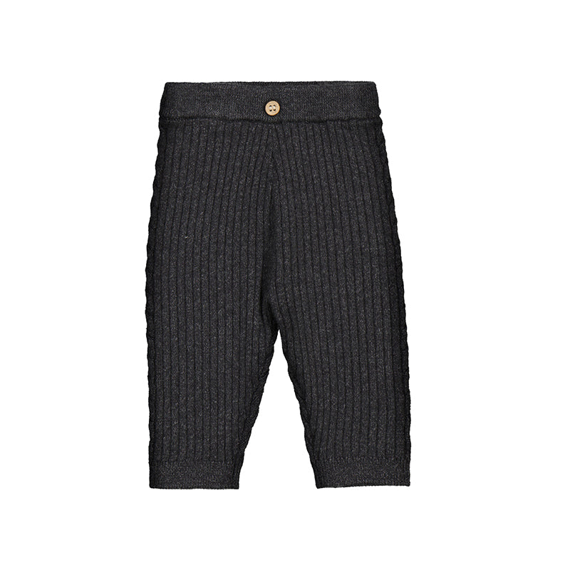 Knit leggings 9926 H. Charcoal