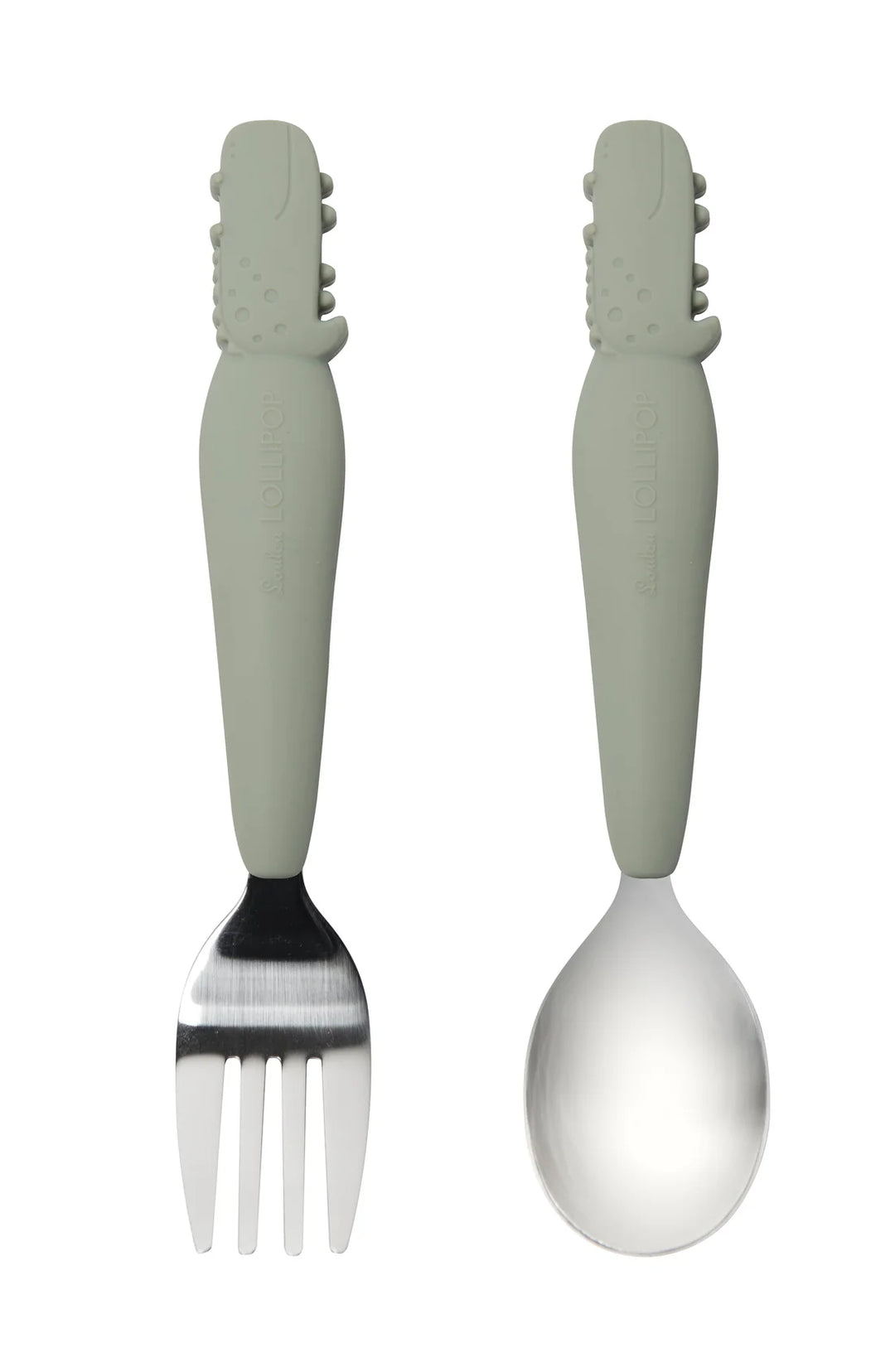 Toddler Spoon/Fork Set - Alligator