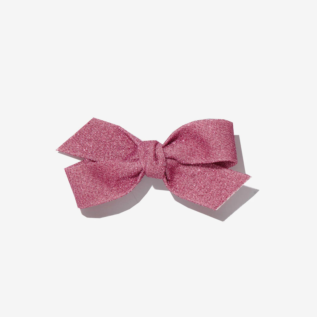 Glitter Bow Clip - Red