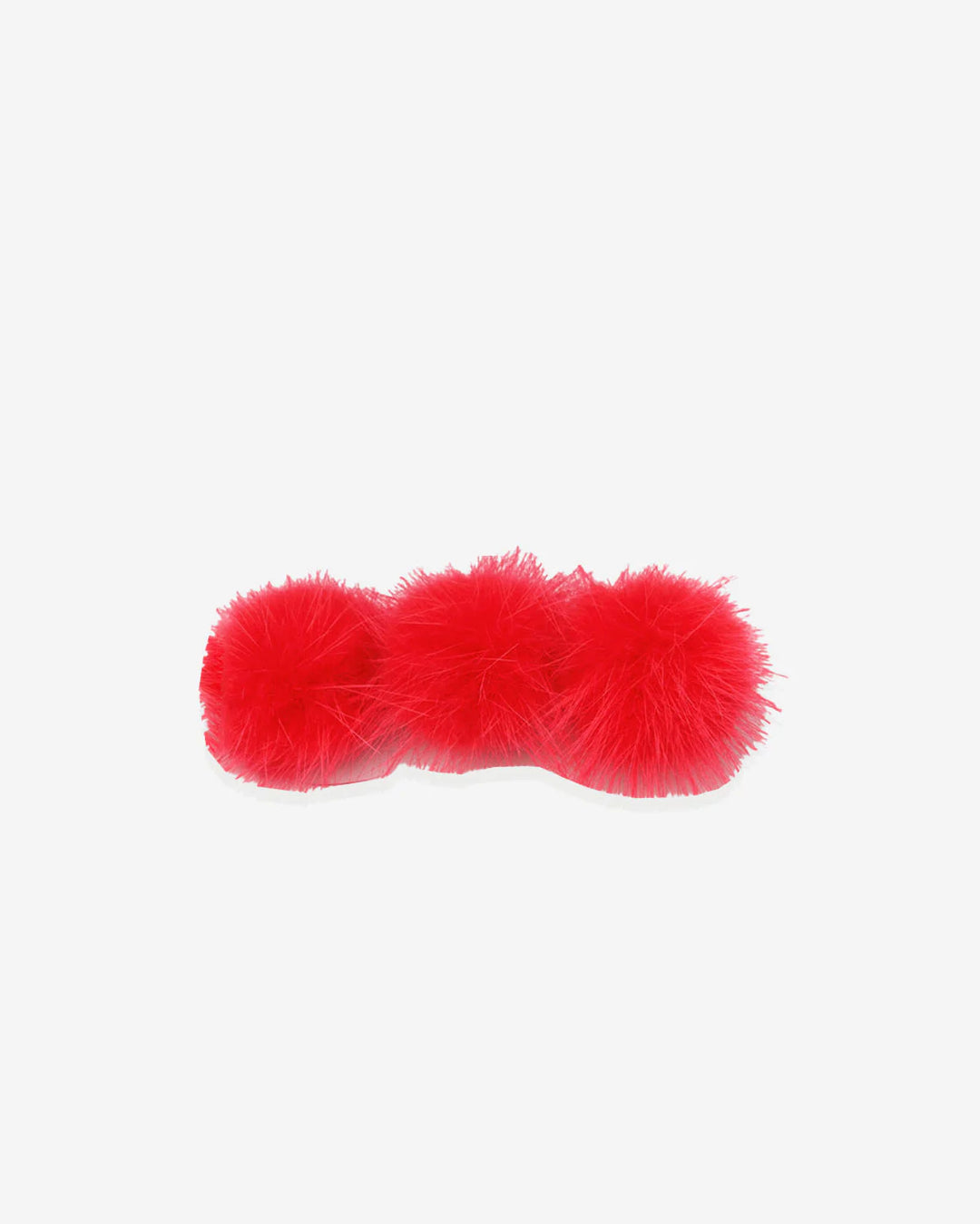 Mink 3 Ball Hairclip - Hot Pink