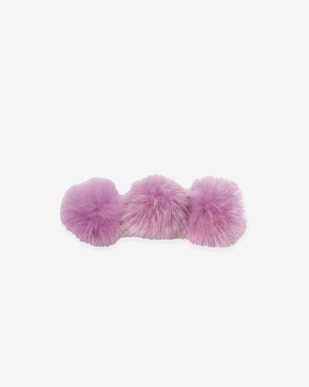 Mink 3 Ball Hairclip - Purple