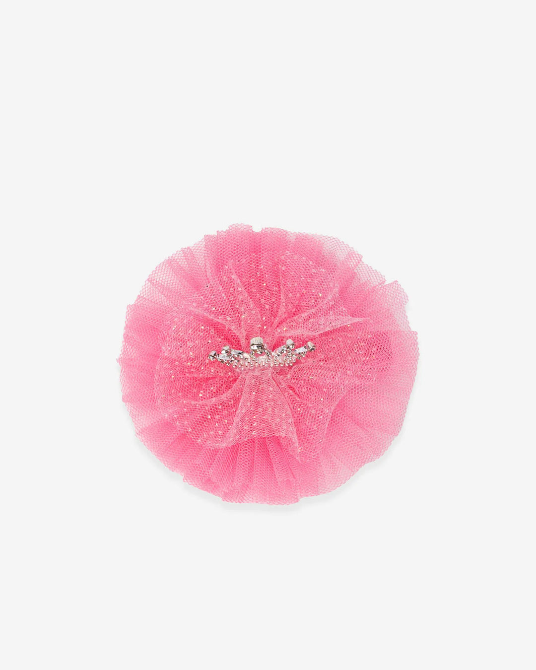Crown Tutu Clip - Dark Pink
