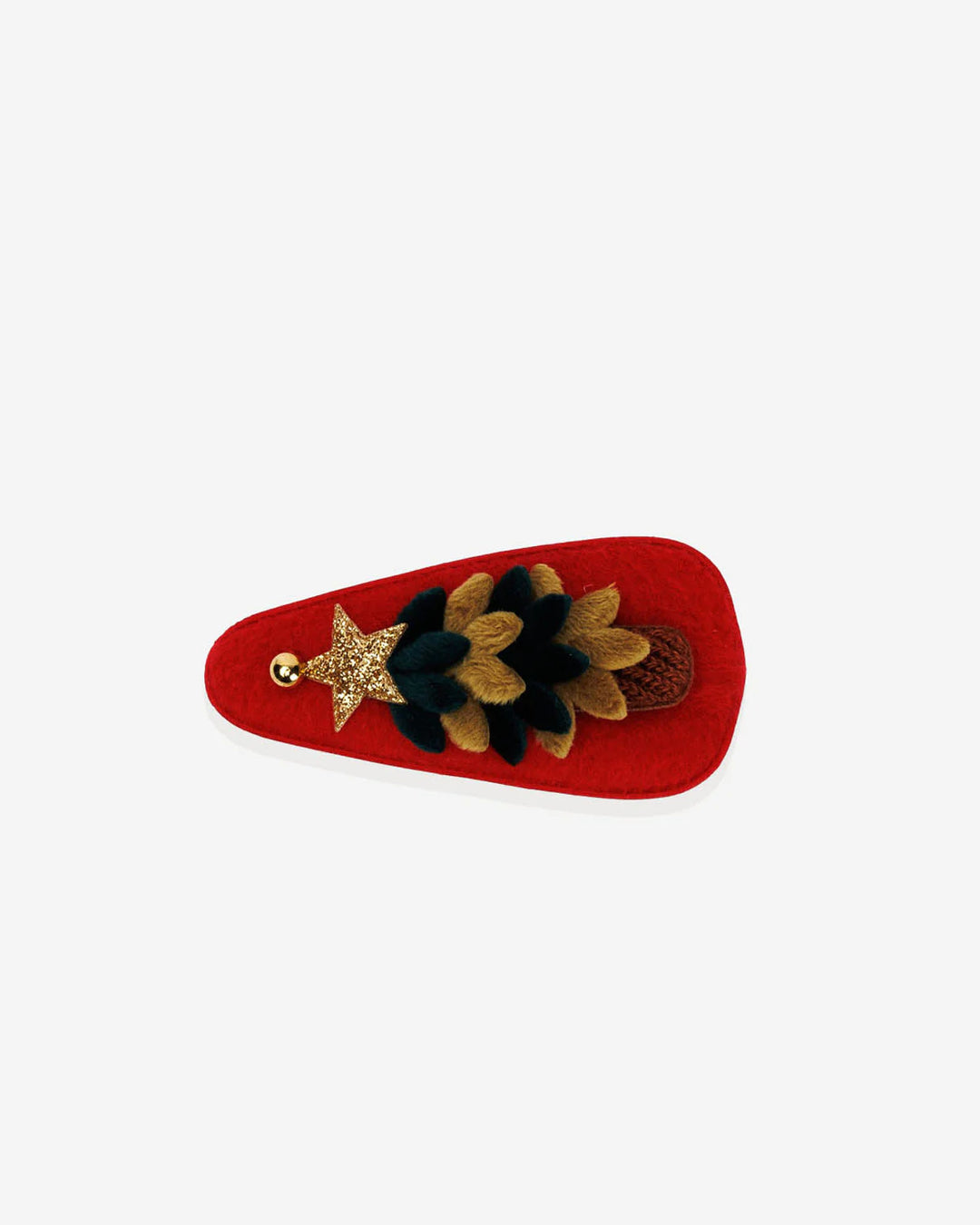 Christmas Tree Hairclip - Red