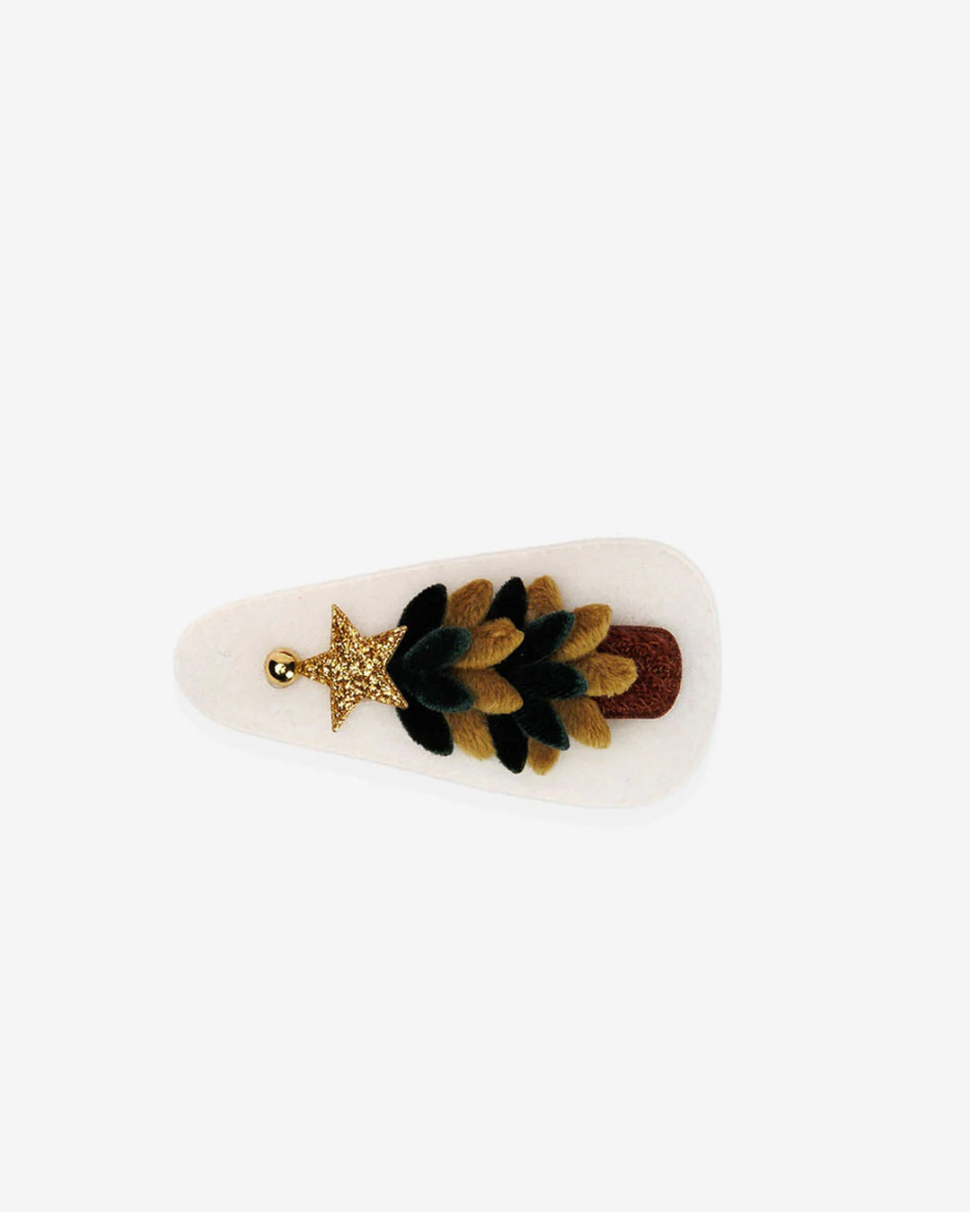 Christmas Tree Hairclip - White