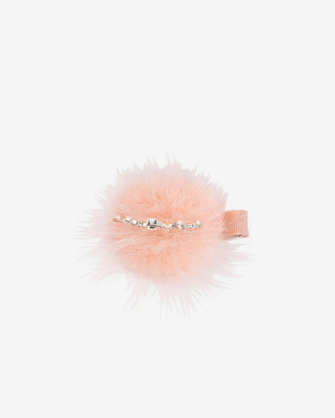 Mink Crown Hairclip - Peach