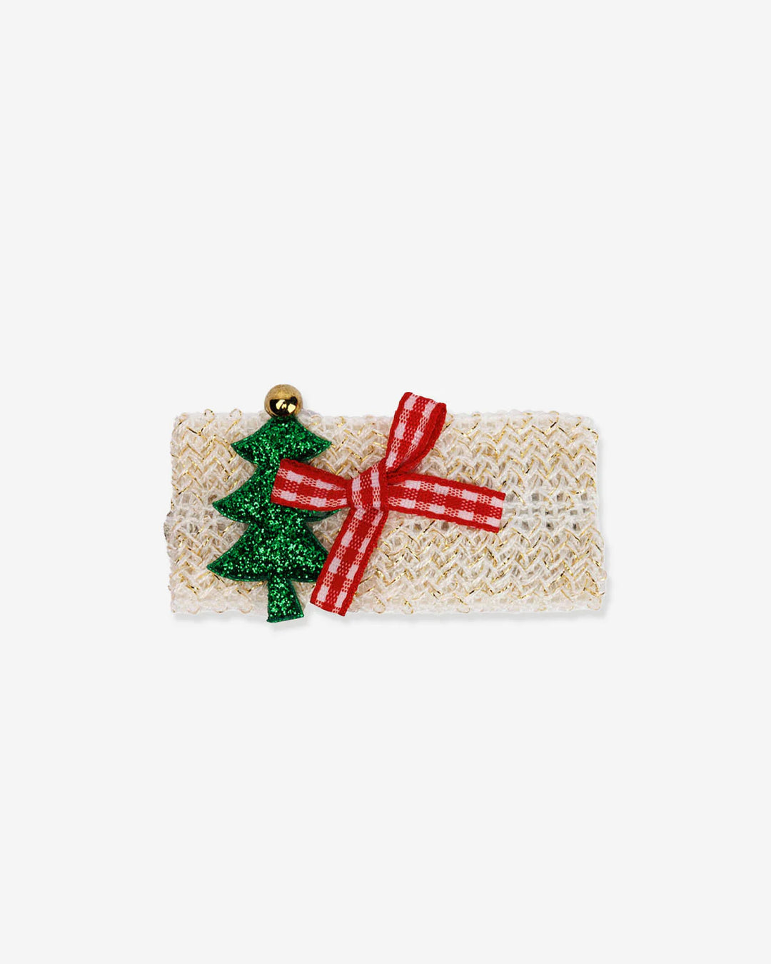 Tree Bow Hairclip - Beige