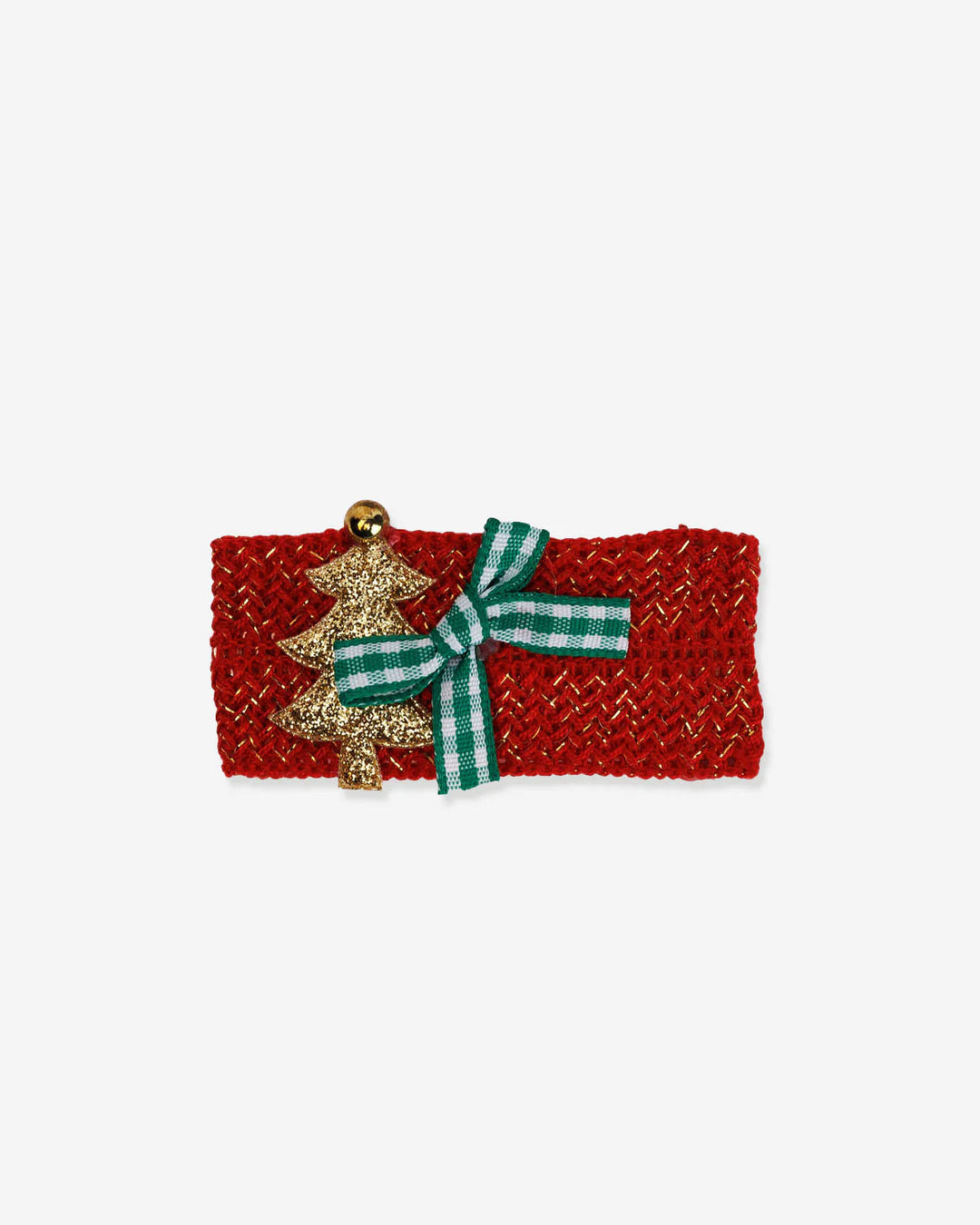 Tree Bow Hairclip - Red