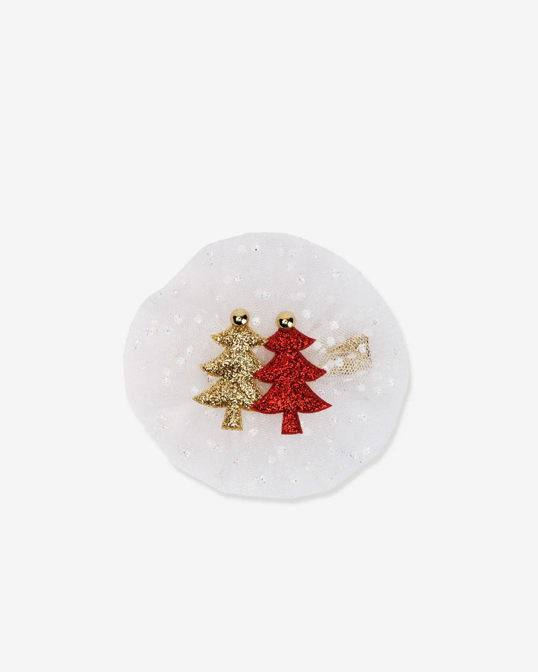 Tutu Christmas Tree Hairclip - Gold