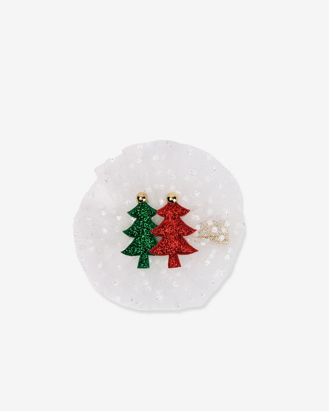 Tutu Christmas Tree Hairclip - Green