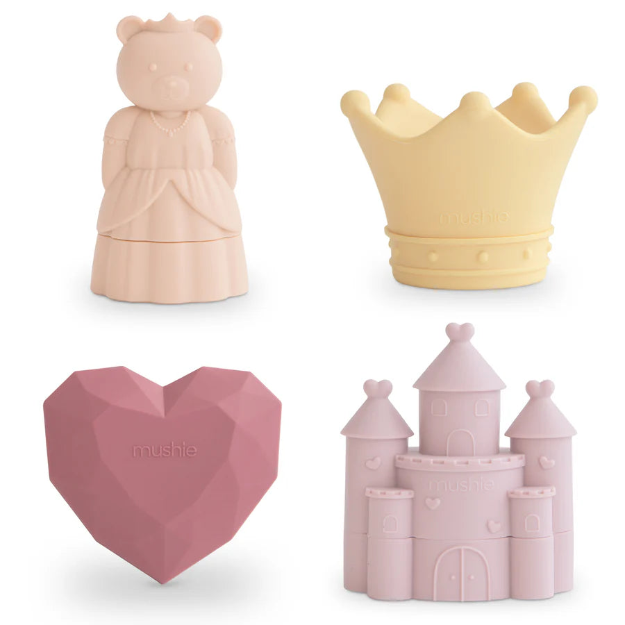 Princess Mold Free Bath Play Set- 4 Pack
