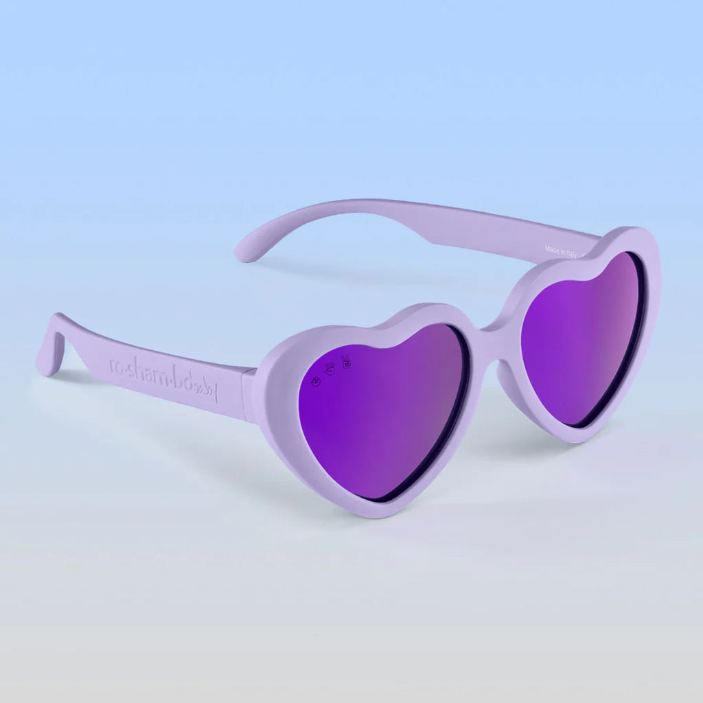 Heart Sunglasses Lilac/Purple Polarized Lens
