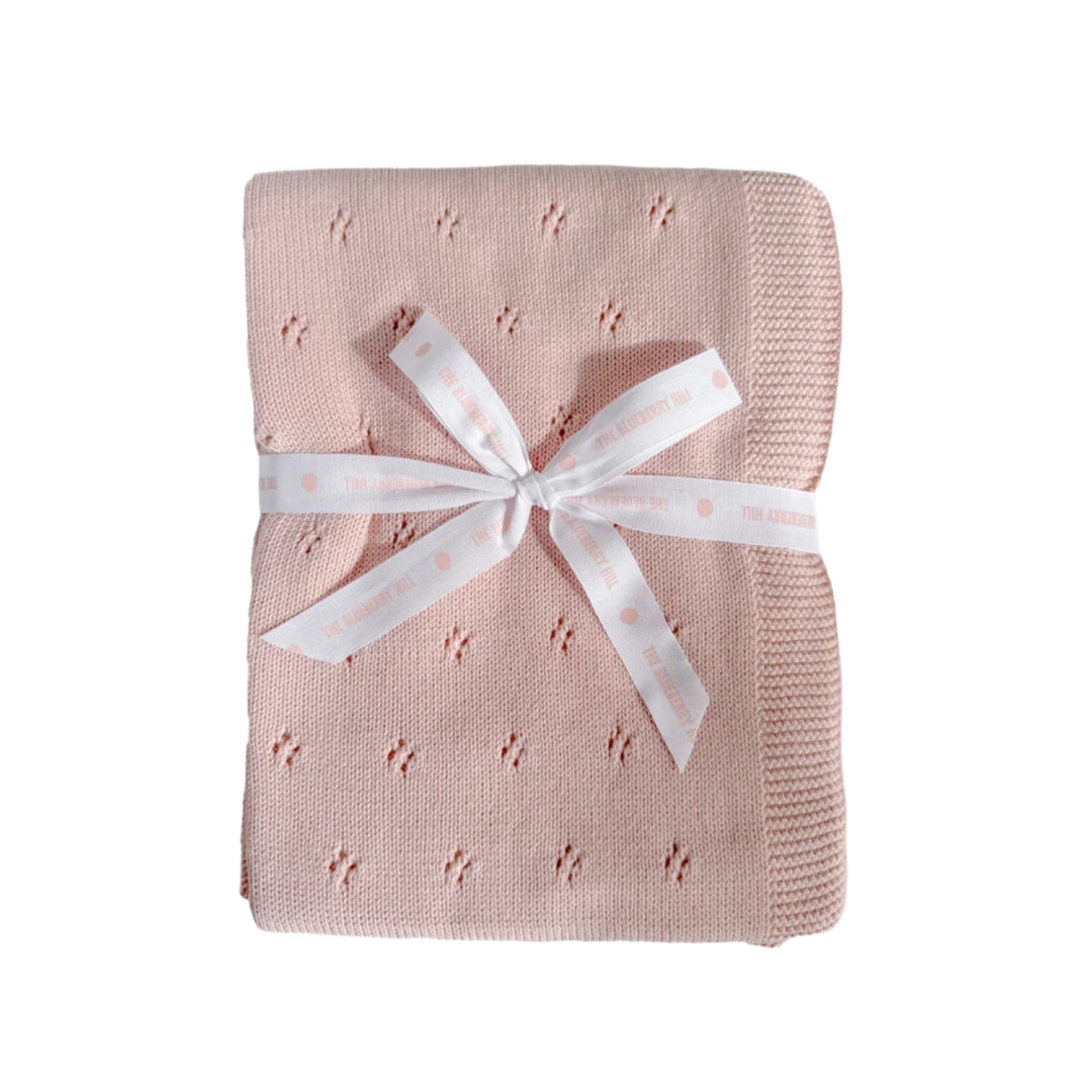 Heirloom Pique Blanket Blush