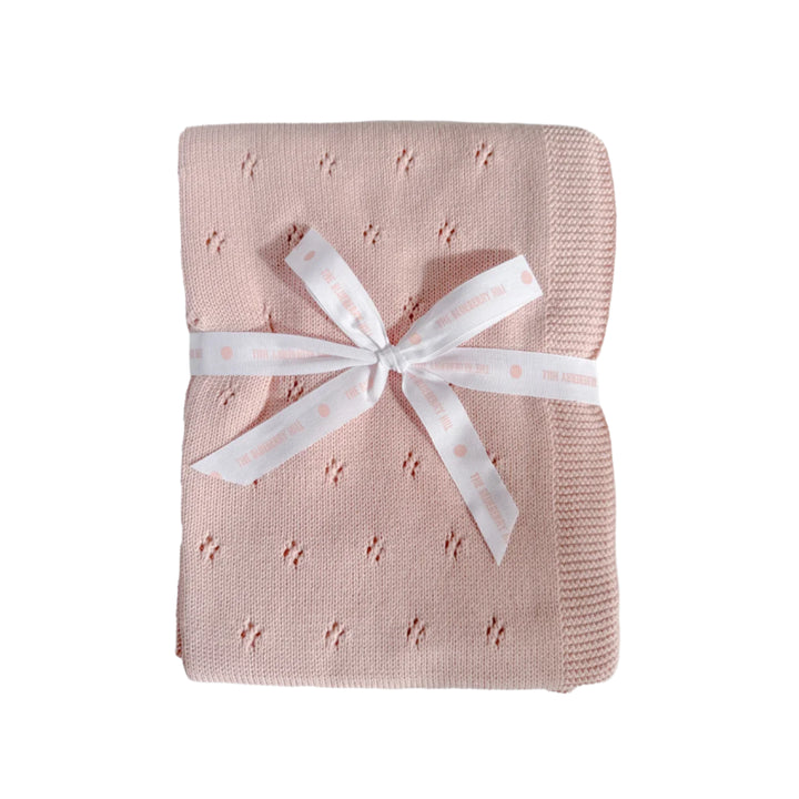 Heirloom Pique Blanket Blush