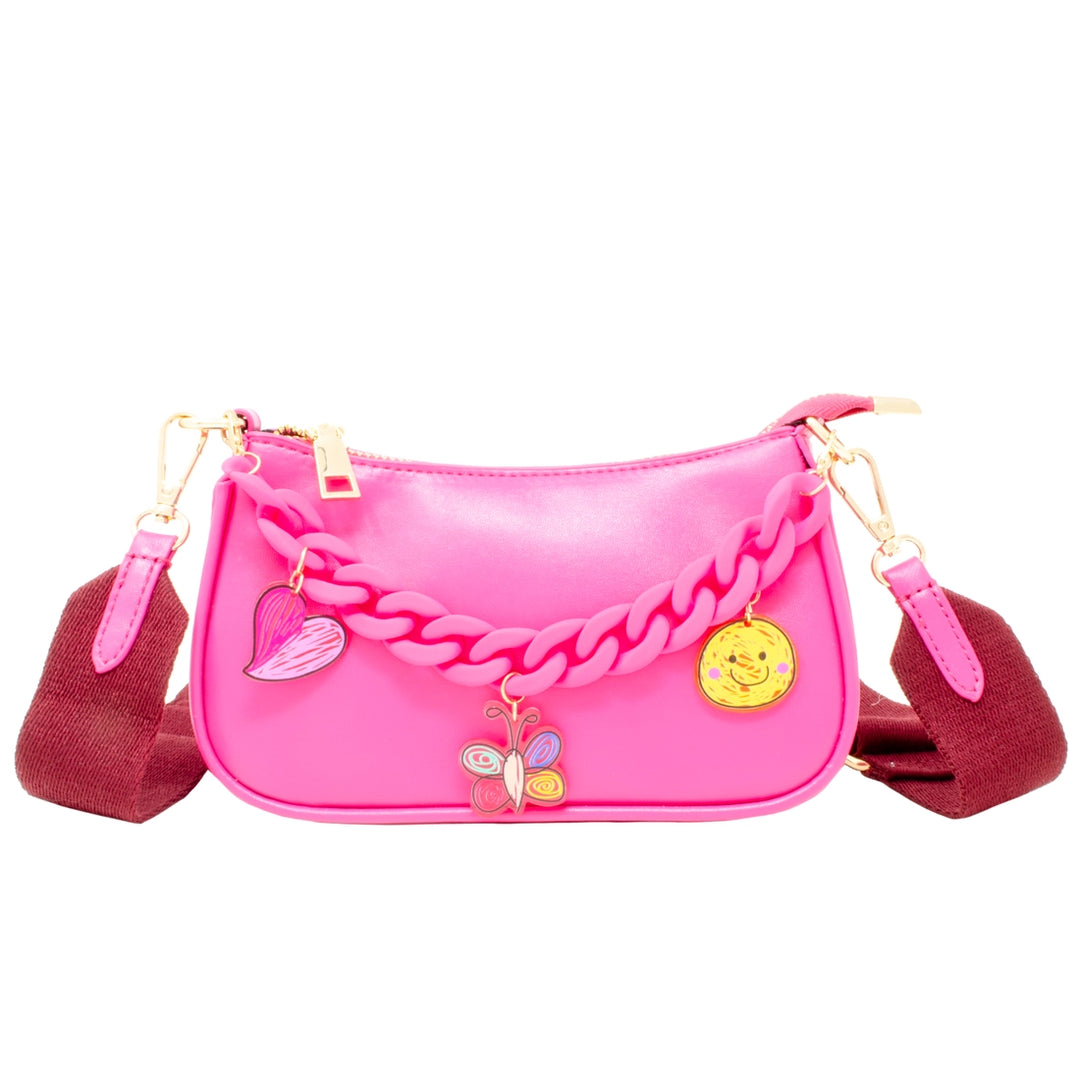 Hobo Jumbo Chaim Charm Bag - Hot Pink