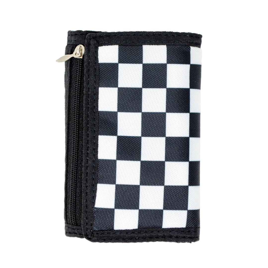 Checkered Boy Wallet - Black