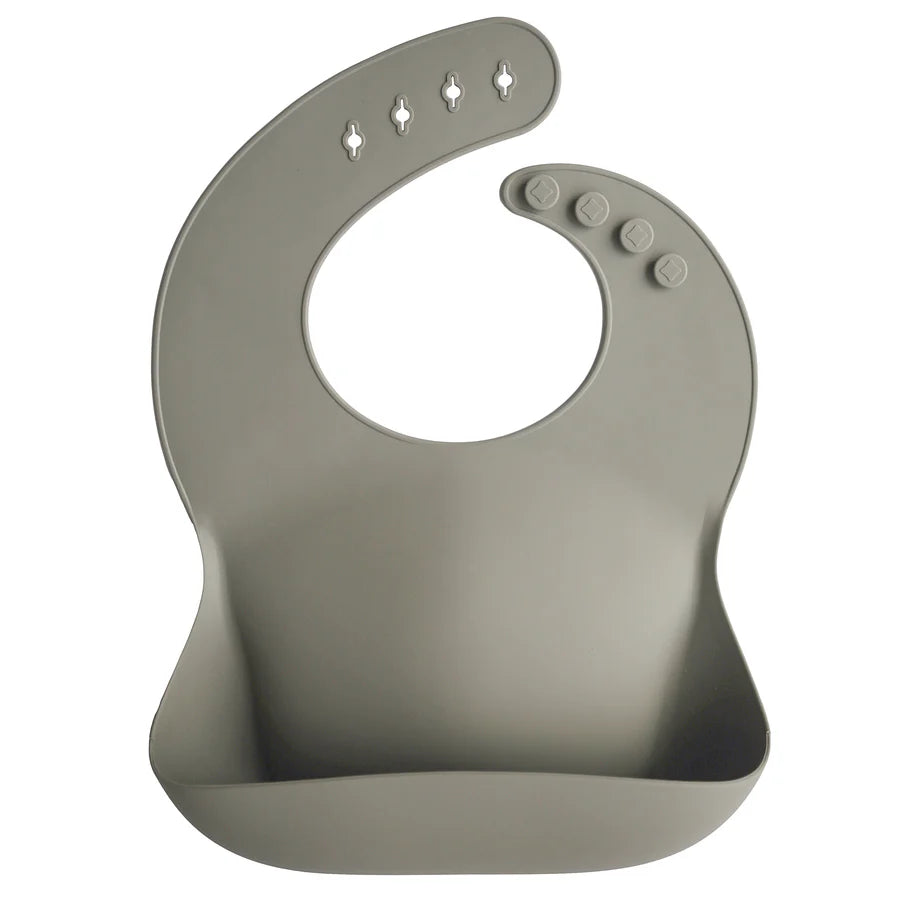 Silicone Bib -Silver Sage