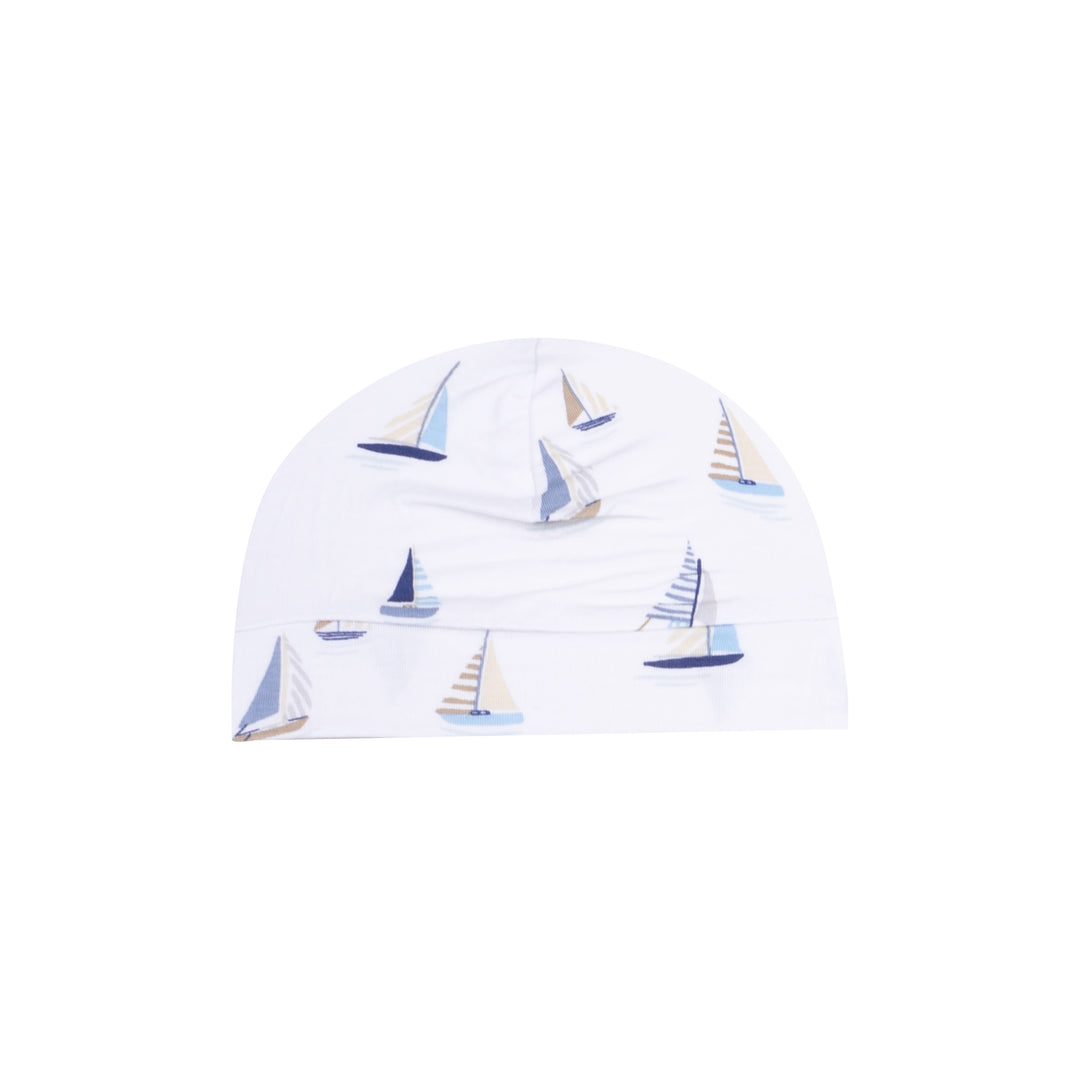 Sailboats Blue Beanie Hat