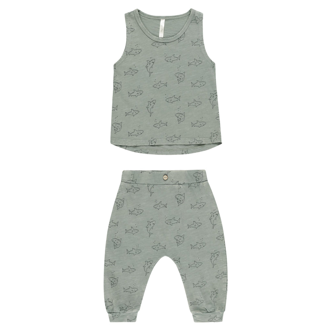 TANK + SLOUCH PANT SET || SHARKS