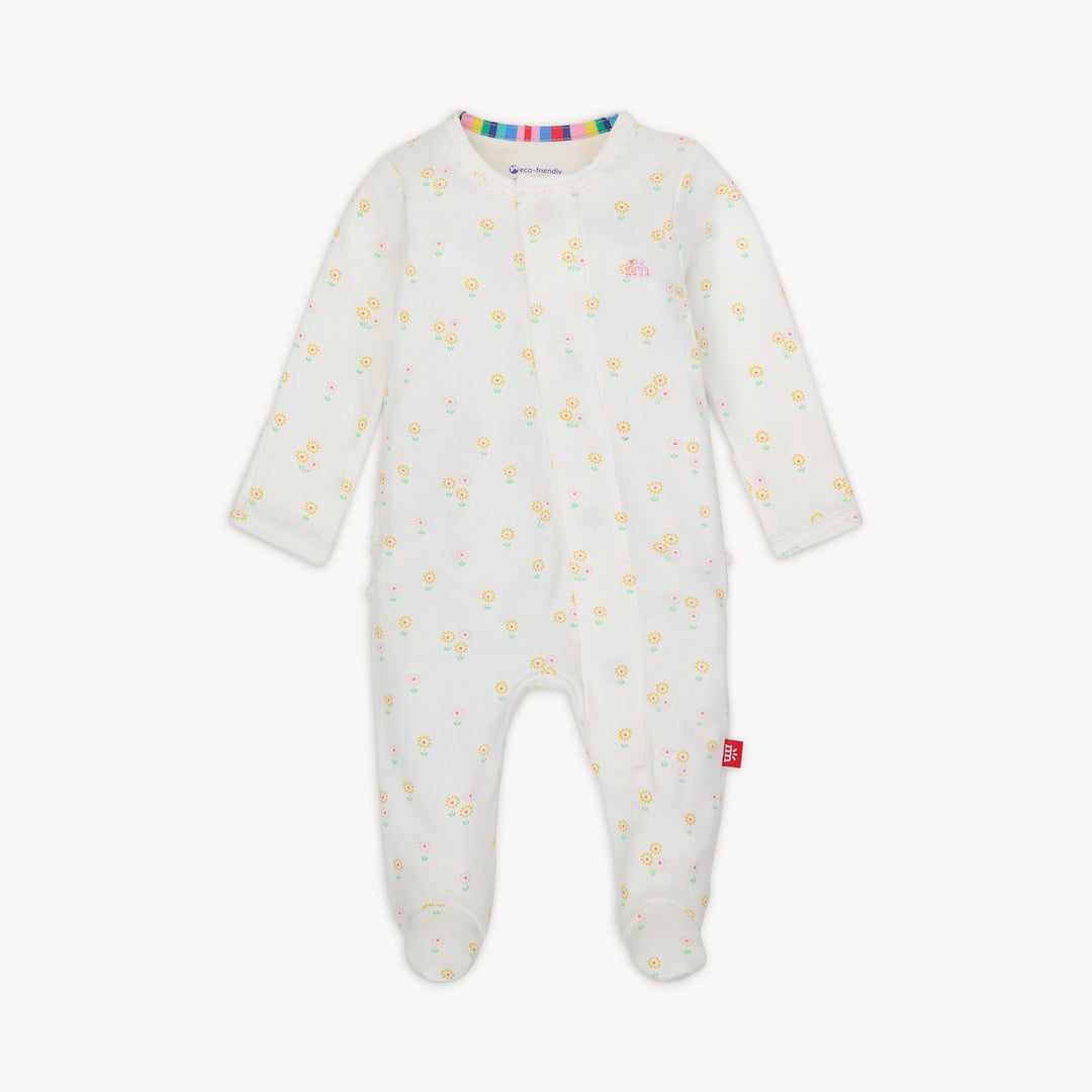 Evangeline Organic Cotton Footie W/ Ruffle